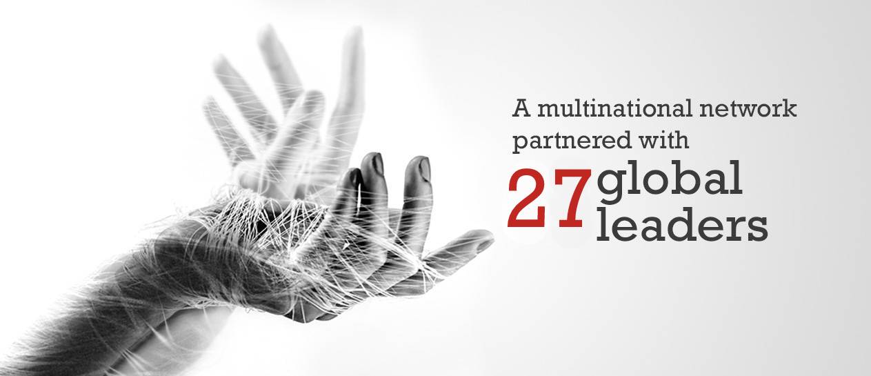 A multinational network partnered with 25 global leaders